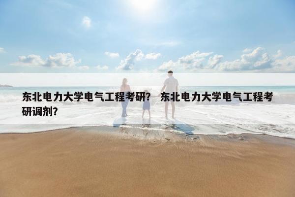 东北电力大学电气工程考研？ 东北电力大学电气工程考研调剂？