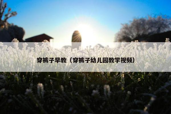 穿裤子早教（穿裤子幼儿园教学视频）