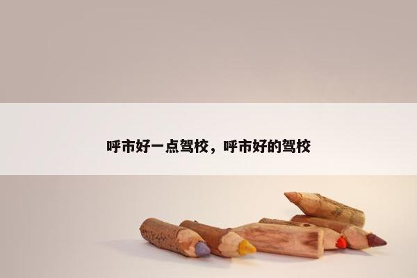 呼市好一点驾校，呼市好的驾校