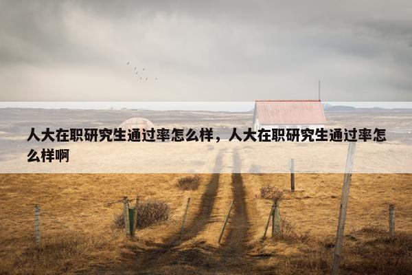 人大在职研究生通过率怎么样，人大在职研究生通过率怎么样啊