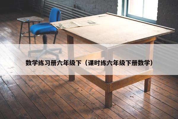 数学练习册六年级下（课时练六年级下册数学）