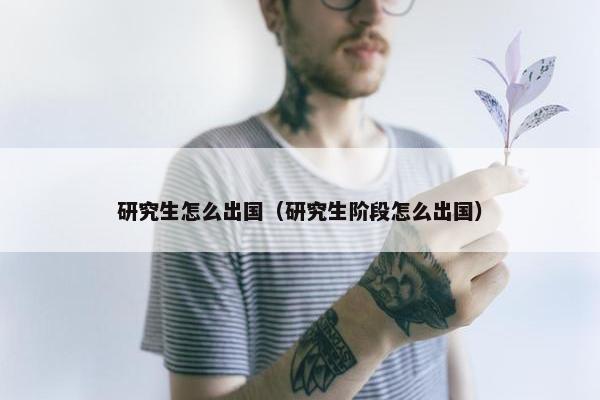 研究生怎么出国（研究生阶段怎么出国）