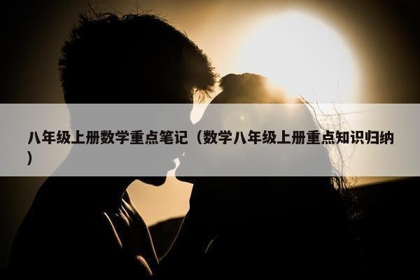 八年级上册数学重点笔记（数学八年级上册重点知识归纳）