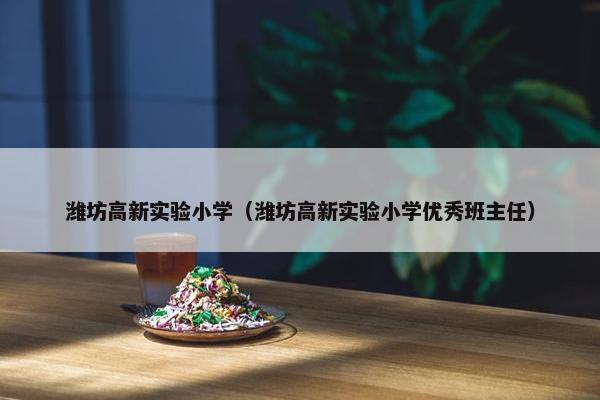 潍坊高新实验小学（潍坊高新实验小学优秀班主任）