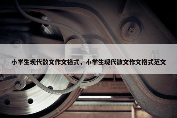 小学生现代散文作文格式，小学生现代散文作文格式范文