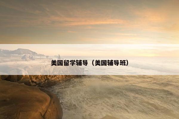 美国留学辅导（美国辅导班）