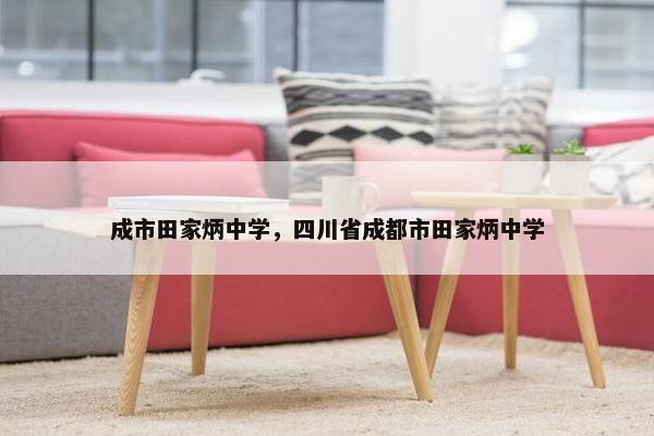 成市田家炳中学，四川省成都市田家炳中学