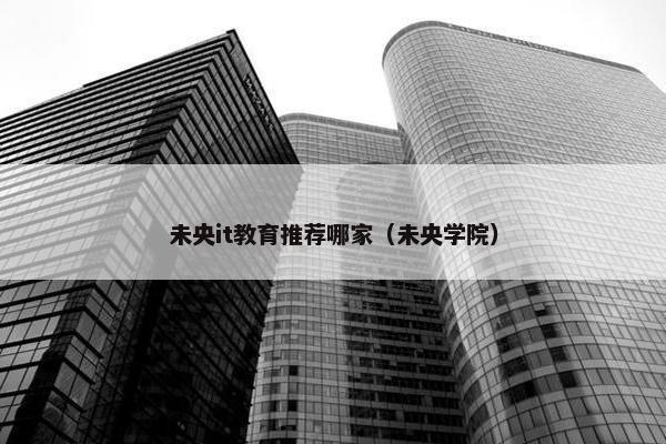 未央it教育推荐哪家（未央学院）
