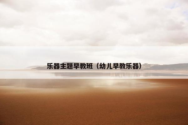 乐器主题早教班（幼儿早教乐器）