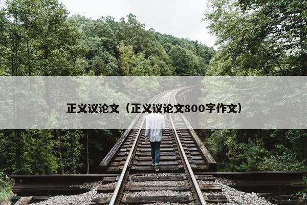 正义议论文（正义议论文800字作文）