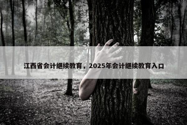 江西省会计继续教育，2025年会计继续教育入口