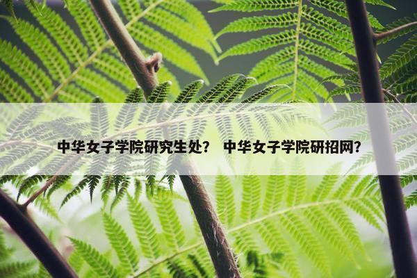 中华女子学院研究生处？ 中华女子学院研招网？