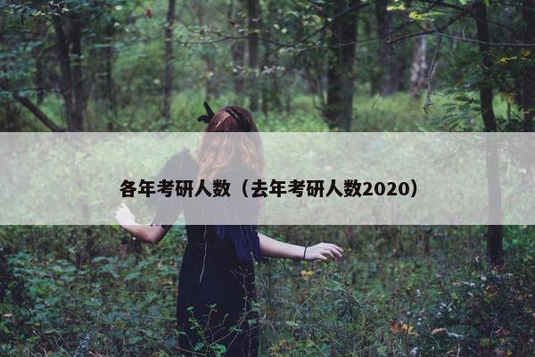 各年考研人数（去年考研人数2020）