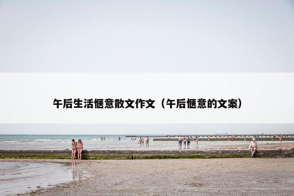 午后生活惬意散文作文（午后惬意的文案）