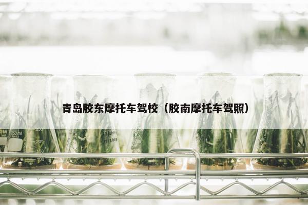 青岛胶东摩托车驾校（胶南摩托车驾照）
