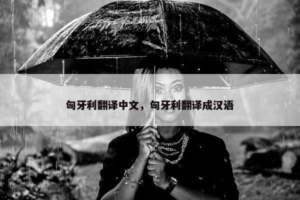 匈牙利翻译中文，匈牙利翻译成汉语