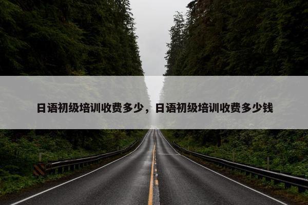 日语初级培训收费多少，日语初级培训收费多少钱