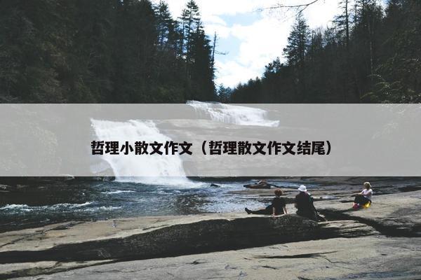 哲理小散文作文（哲理散文作文结尾）
