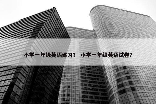 小学一年级英语练习？ 小学一年级英语试卷？