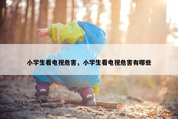 小学生看电视危害，小学生看电视危害有哪些