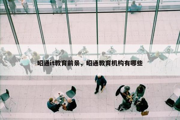 昭通it教育前景，昭通教育机构有哪些