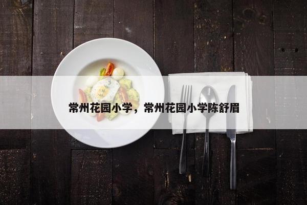 常州花园小学，常州花园小学陈舒眉