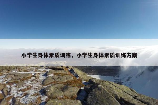 小学生身体素质训练，小学生身体素质训练方案