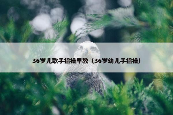 36岁儿歌手指操早教（36岁幼儿手指操）