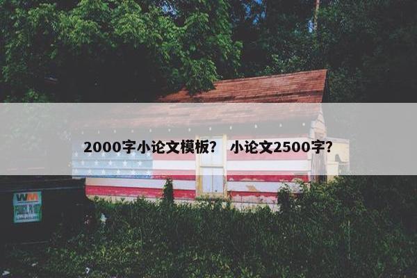 2000字小论文模板？ 小论文2500字？