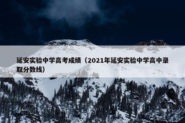延安实验中学高考成绩（2021年延安实验中学高中录取分数线）