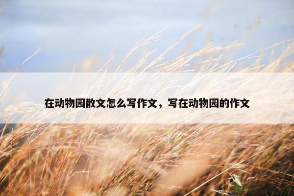 在动物园散文怎么写作文，写在动物园的作文