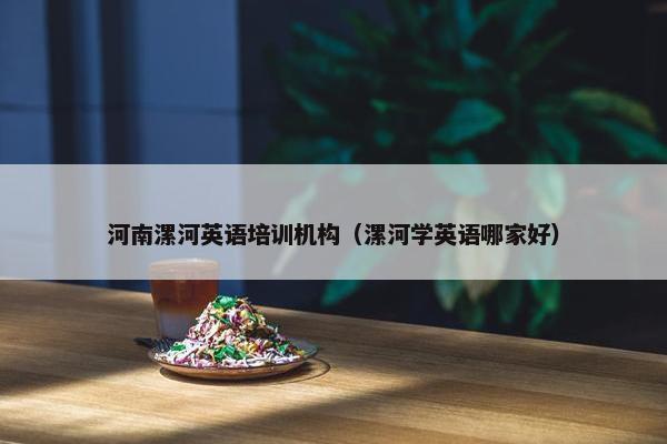 河南漯河英语培训机构（漯河学英语哪家好）
