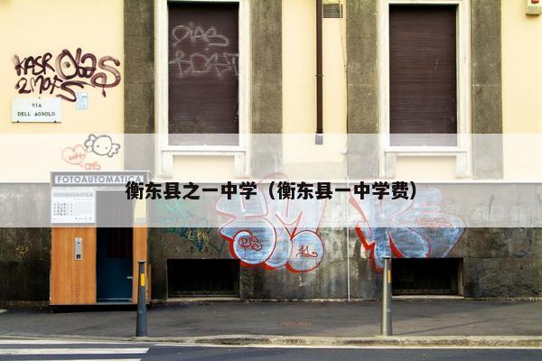 衡东县之一中学（衡东县一中学费）