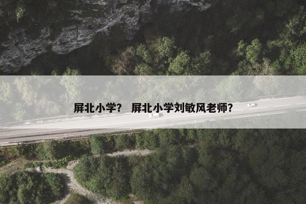 屏北小学？ 屏北小学刘敏风老师？