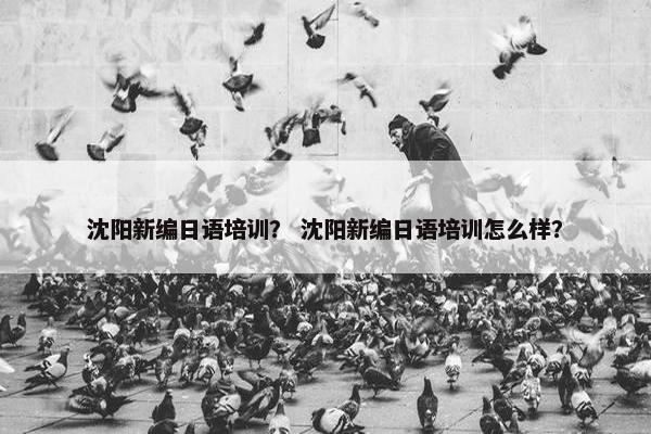 沈阳新编日语培训？ 沈阳新编日语培训怎么样？