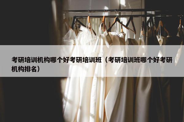 考研培训机构哪个好考研培训班（考研培训班哪个好考研机构排名）