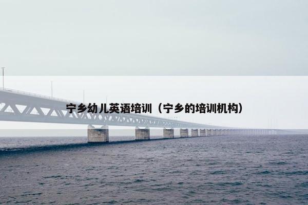 宁乡幼儿英语培训（宁乡的培训机构）