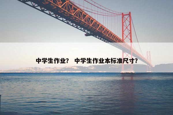 中学生作业？ 中学生作业本标准尺寸？