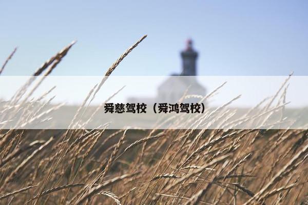 舜慈驾校（舜鸿驾校）