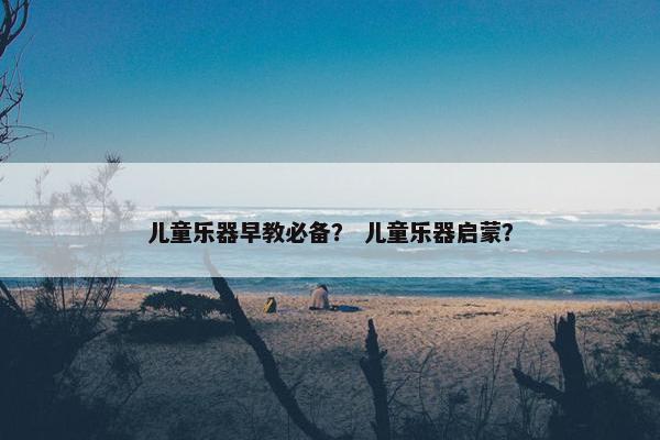 儿童乐器早教必备？ 儿童乐器启蒙？