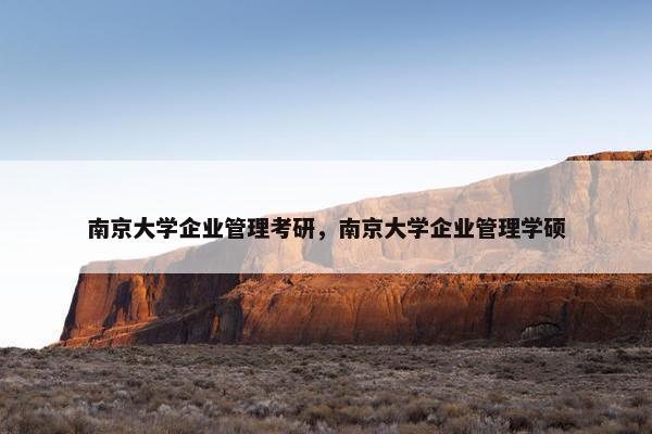 南京大学企业管理考研，南京大学企业管理学硕