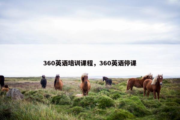 360英语培训课程，360英语停课