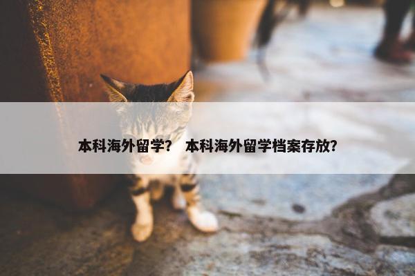 本科海外留学？ 本科海外留学档案存放？