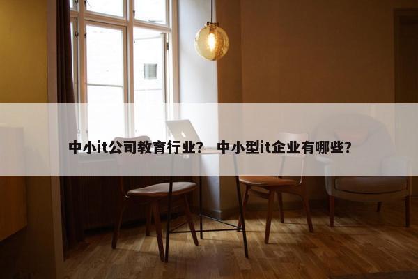 中小it公司教育行业？ 中小型it企业有哪些？