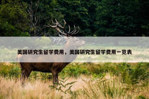 美国研究生留学费用，美国研究生留学费用一览表