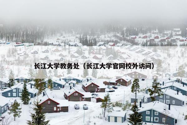 长江大学教务处（长江大学官网校外访问）