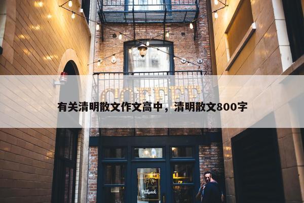 有关清明散文作文高中，清明散文800字