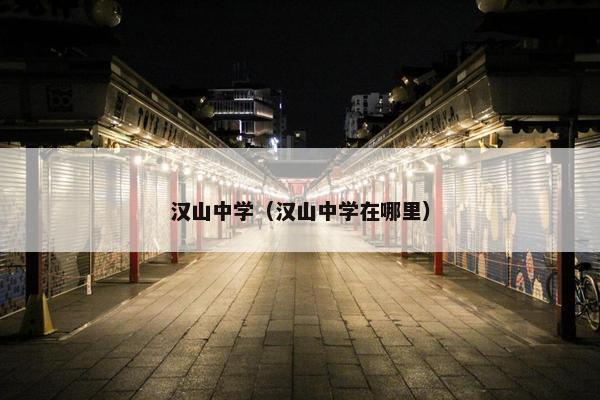 汉山中学（汉山中学在哪里）
