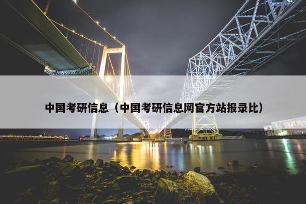 中国考研信息（中国考研信息网官方站报录比）