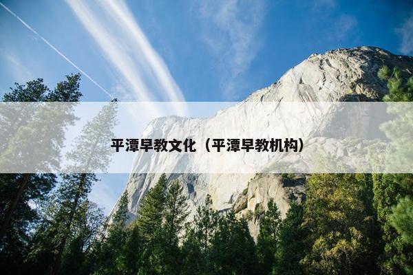 平潭早教文化（平潭早教机构）